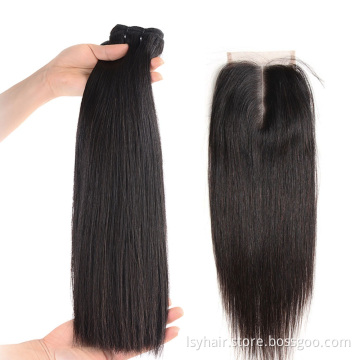 LSY Wholesale double drawn human bundles unprocessed cuticle aligned raw virgin indian hair vendor from india, raw indian hair
